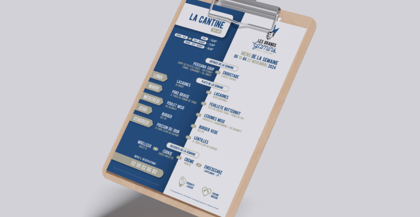 Menu de la Semaine du 18 au 22 Novembre 2024